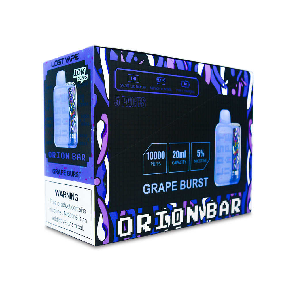 Lost Vape Orion Bar 10000 Disposable Vape - Black Coral Wholesale